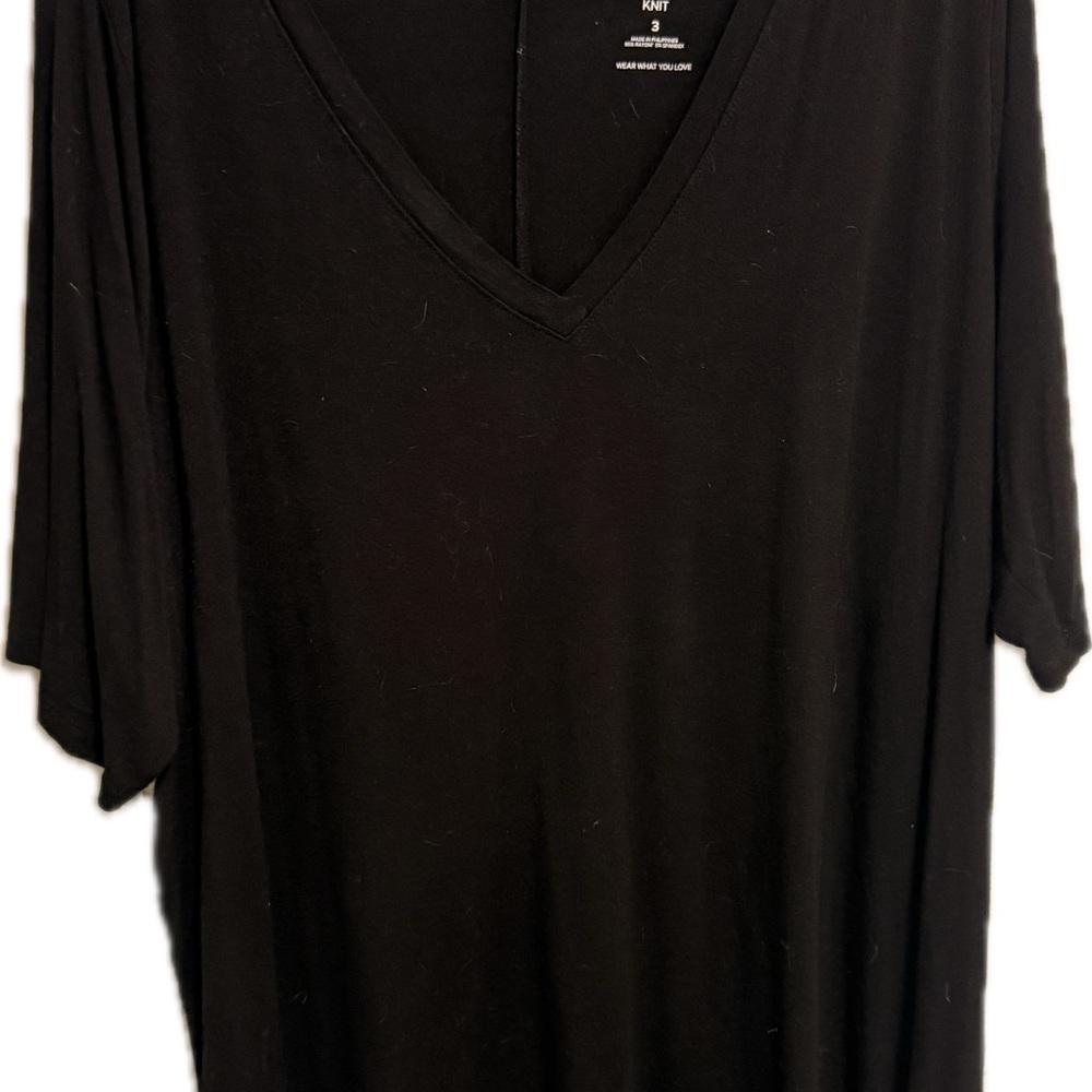 Torrid super soft Black V-Neck tunic Tee great w leggings